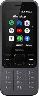 Nokia 6300 Dual-SIM 4GB ROM + 512MB RAM (GSM Only | No CDMA) Factory Unlocked 4G/LTE Cellphone (Charcoal) - International Version