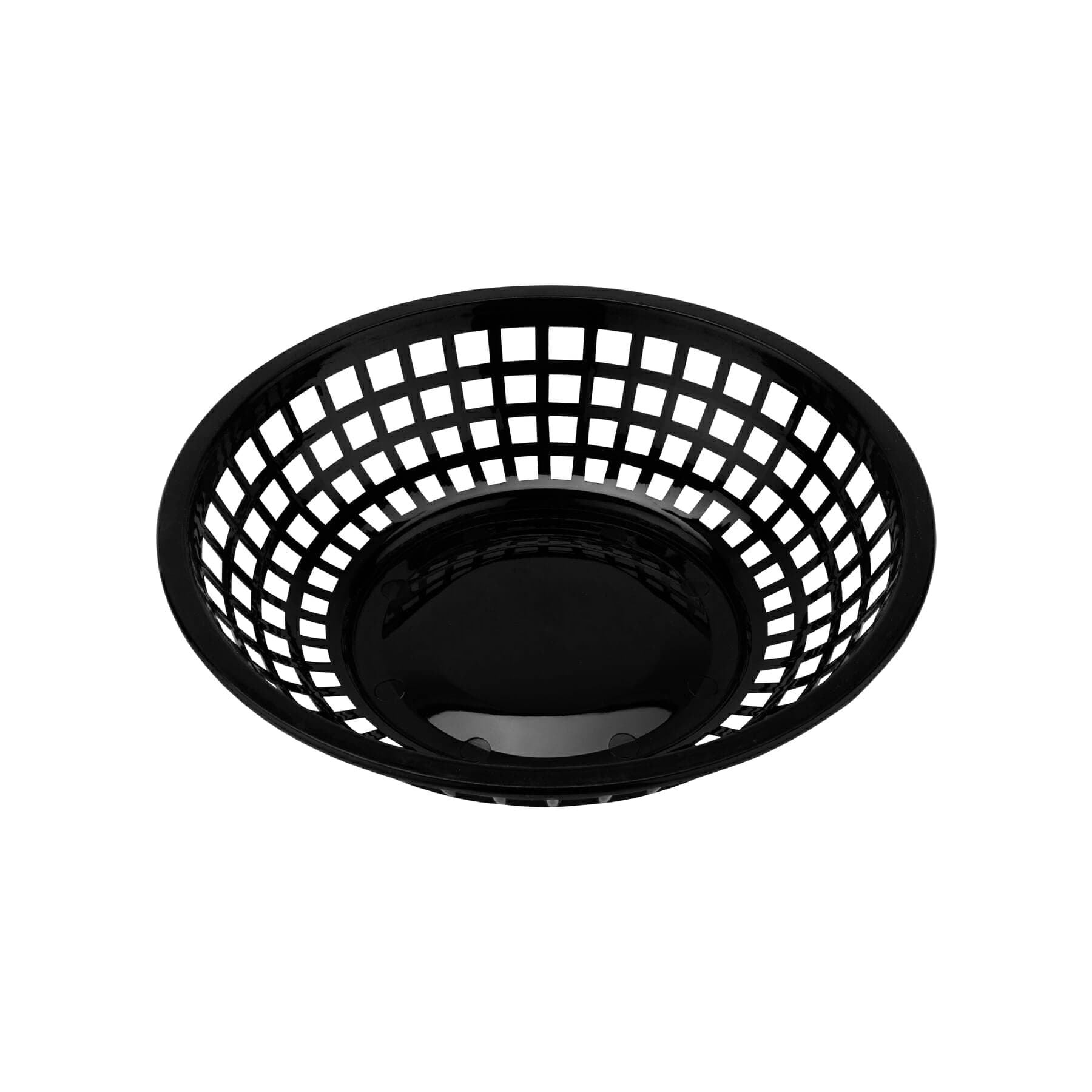 G.E.T. RB-820-BK Round Serving / Bread Basket, 8", Black (Set of 12)
