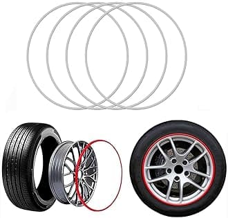 Wheel Protector 17-22 Inch Rim Protectors For Alloy Wheels, 4PCS Metal Rim Guard Cover For All Car Models, Vehicle Hub Impact Protection Stickiness Guard Rings, Wheel Edge Refit Decorative Protection