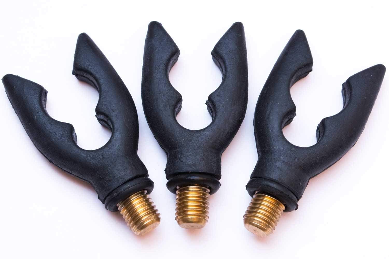 TDL 3 x Phoxinus rubber butt rests, back/rod rests. For use with rod pods etc. Suits virtually all fishing rods. Ideal for carp, course, match fishing