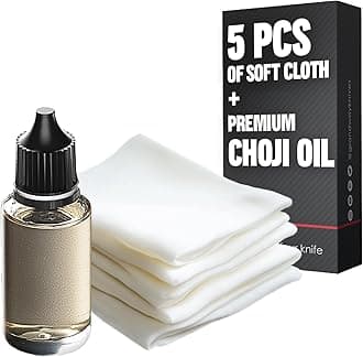 Basic Katana Cleaning Kit with 5 pcs Cleaning Cloths and Bottle of Choji Oil - Maintenance Care Set for Samurai Swords - Care for Samurai Japanese Ninja Katanas Swords - Birthday Gift for Everyone