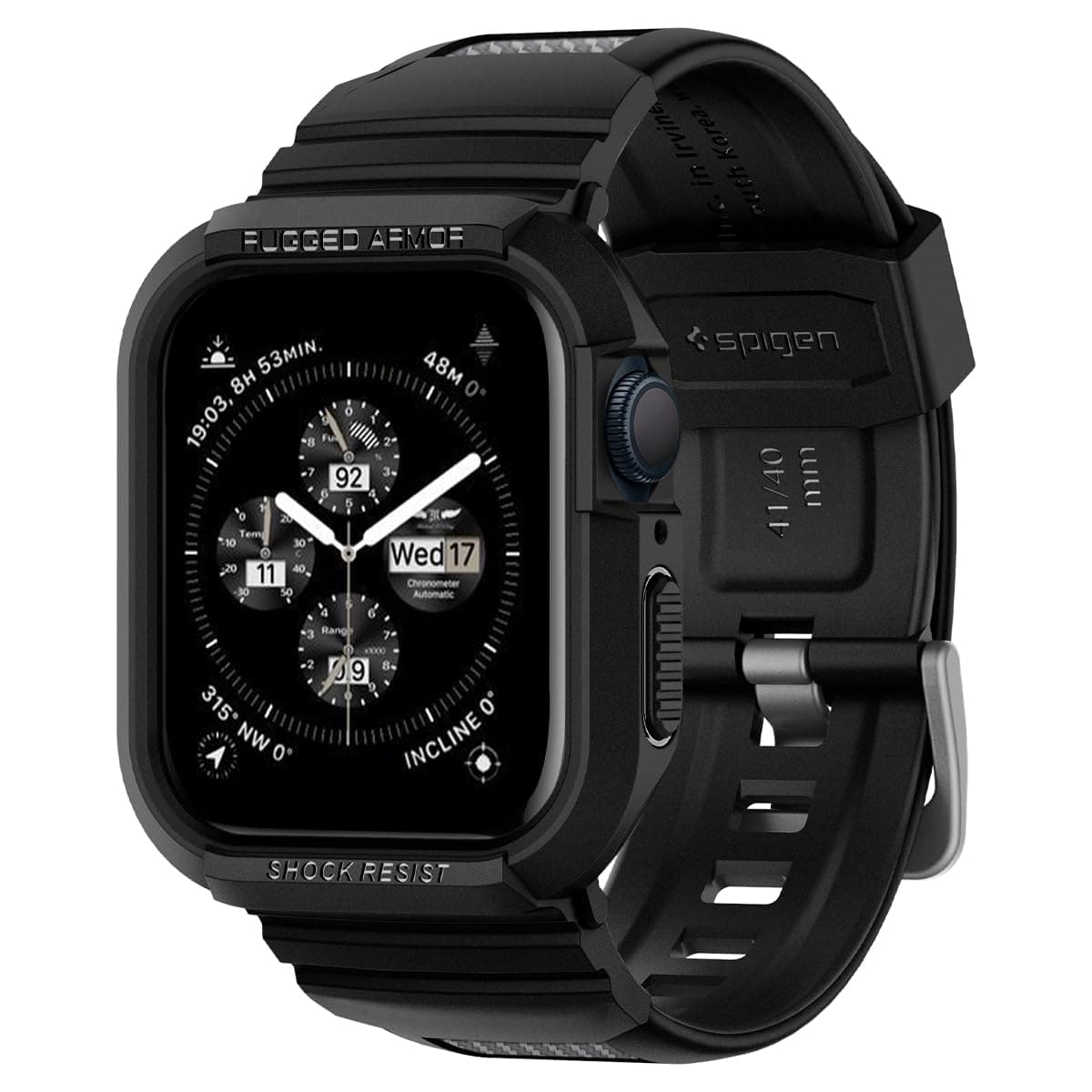 Spigen Rugged Armor Pro Designed for Apple Watch Case with Strap for 40mm Series 6/SE/5/4 - Parent