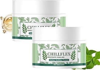 Chillflex Instant Cooling Relief Cream，Soothing Cooling Gel for Skin, Non-Greasy Formula, Perfect For After Sun Care & Daily Refreshment (2 Packs)