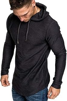 Mens Fashion Athletic Hoodies Sport Sweatshirt Solid Color Fleece Pullover