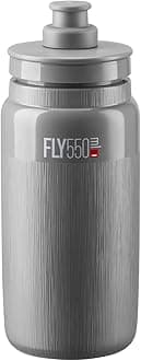 Fly Tex Cycling Water Bottle 550ml – Grey – Ultra-Lightweight, BPA-Free, Easy-Squeeze Sports Bottle for Road, MTB & Gravel