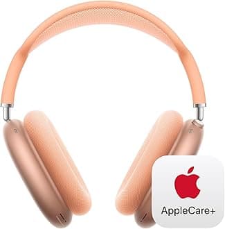 Apple AirPods Max Wireless Over-Ear Headphones, Pro-Level Active Noise Cancellation, Transparency Mode, Personalized Spatial Audio - Orange with AppleCare+ (2 Years)