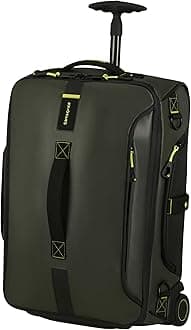 Samsonite Paradiver Light - Travel Bag/Backpack with 2 Wheels S, 55 cm, 51 L, Jungle Green