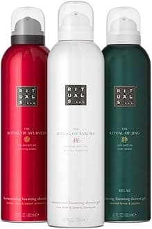 RITUALS The Ritual of Ayurveda Value Pack with 3 x Shower Foam | Shower Gel with Indian Rose and Sweet Almond Oil | Balancing Fragrance | Value Pack 3 x 200 ml