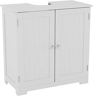 Bath Vida Priano Under Sink Bathroom Cabinet Floor Standing Storage Cupboard Basin Unit, White