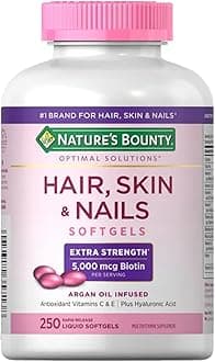 Nature's Bounty Extra Strength Hair, Skin & Nails - 5,000mcg, 250 Softgels