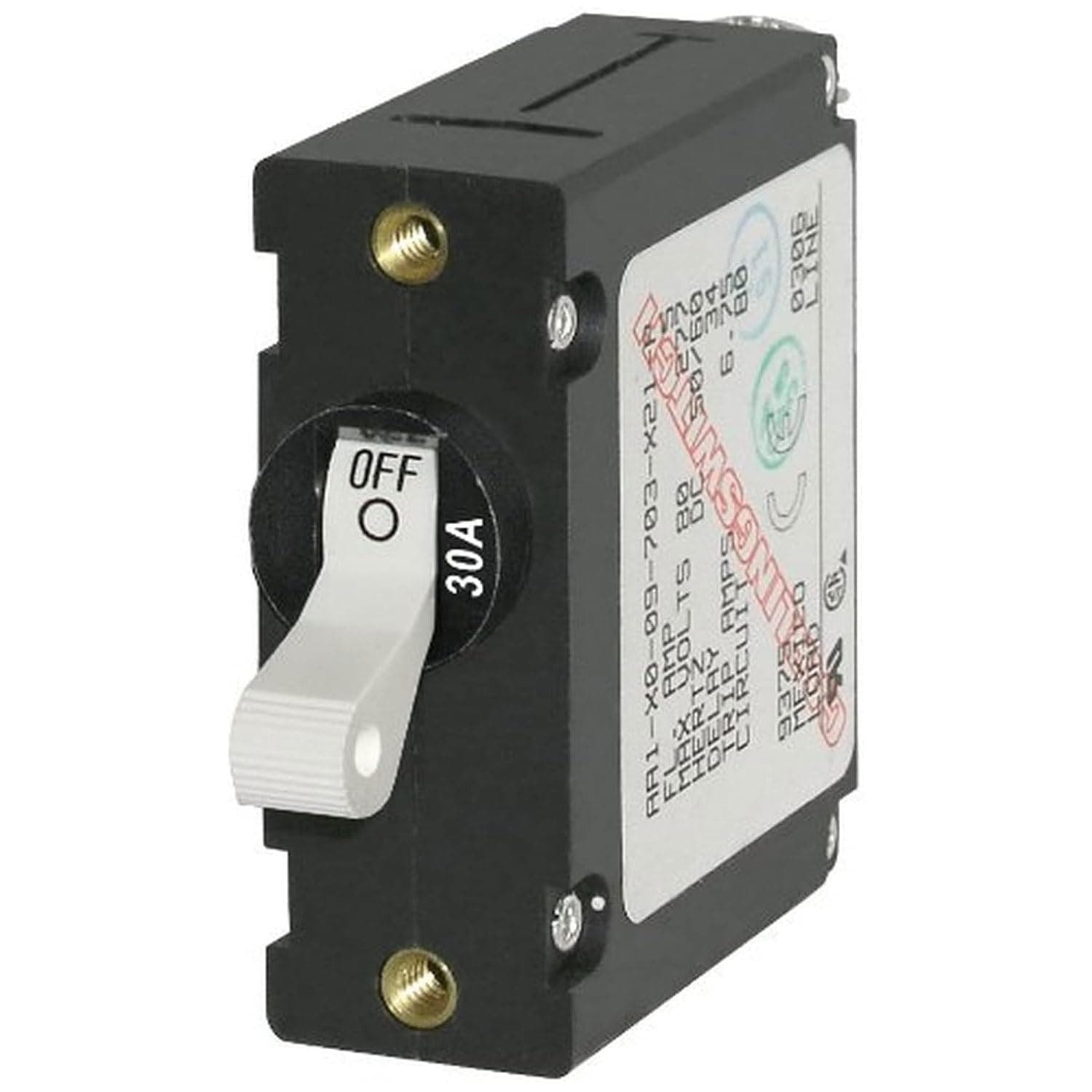 A-Series Toggle Single Pole Circuit Breakers