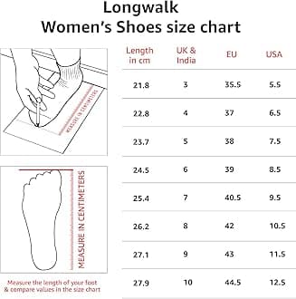 Longwalk Women and Girls Sneakers, Walking Gym Running Shoes