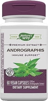 Nature's Way Andrographis Standardized Herbal Supplement (53116)-60 Vegetarian Capsules