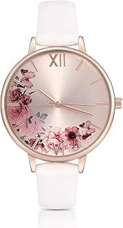 Womens Watches Leather Quartz Watch Waterproof Fashion Wristwatch for Women Ladies Girls