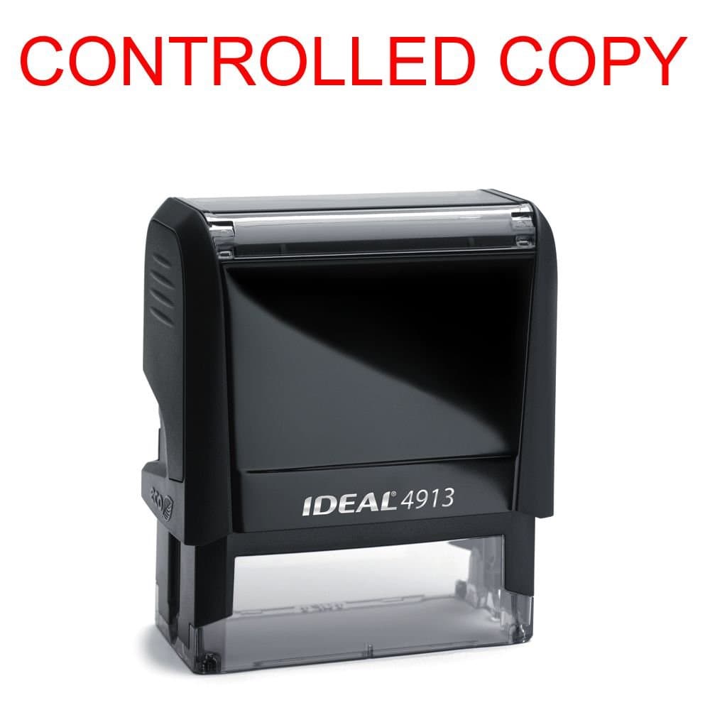 Controlled Copy Rubber Stamp for Office Use Self-Inking