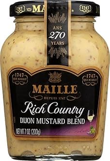 Maille Mustard, Rich Country Dijon, 7 oz, 6 Count