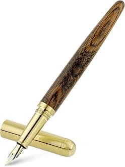 cobee Wooden Fountain Pens - Handcrafted Vintage Luxury Pen, 0.5mm Fine Point, Smooth Writing for Journaling & Calligraphy, Gift Supplies