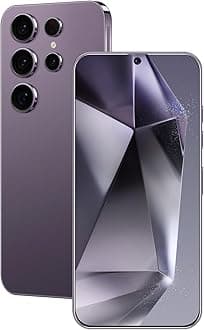 U24 Ultra Unlocked Phone 8GB+256GB Android Cell Phone 7 inch HD Screen Mobile Phone 50MP+24MP Camera 6800 mAh Extra Large Battery 5G Dual SIM (Titanium Purple)