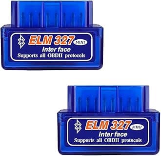 2 PCS OBDII Car Auto Diagnostic Scanner, ELM327 Automotive Bluetooth Scan Tool and Code Reader, Professional Car Bluetooth Engine Fault Code Reader, Universal Car Accessories (2 PCS)