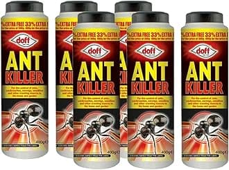 Ant Killer Powder for Indoor and Outdoor Use - Pet Friendly Strongest Ant Killer for Lawns, Home, Garden to Kill Ants, Cockroaches, Woodlice, Earwigs and Crawling Insects (Pack of 6)