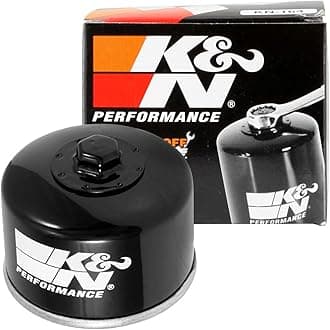 Motorcycle Oil Filter: High Performance, Premium, Designed to be used with Synthetic or Conventional Oils: Fits Select BMW Motorcycles, KN-164