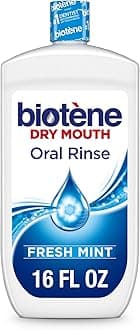 biotène Oral Rinse Mouthwash for Dry Mouth, Breath Freshener and Dry Mouth Treatment, Fresh Mint, 16 fl oz