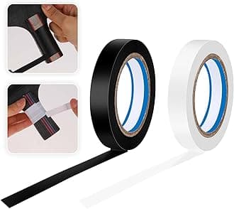 2 Rolls Grip Finishing Tape, 0.39 Inch × 11 Yards PVC Tennis Badminton Racquet Grip Tape Tennis Racket Wrap Grip Accessories Vinyl Extra Raquet Finishing Grip Sticky Seal for Tennis Badminton