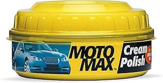 Motomax Bike & Car Cream Polish 230gm | Carnuba Wax & Micro Polishing Agents with Sponge. Protects & Shines Cars, Bike, Motorcycle, Water Repellent Polish for Auto Care needs, Removes Minor scratches