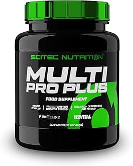 Multi Pro Plus - 29-in-1 Multivitamin Food Supplement with Omega-3, Calcium, and Ginseng - 30 Day Supply in Convenient Sachets