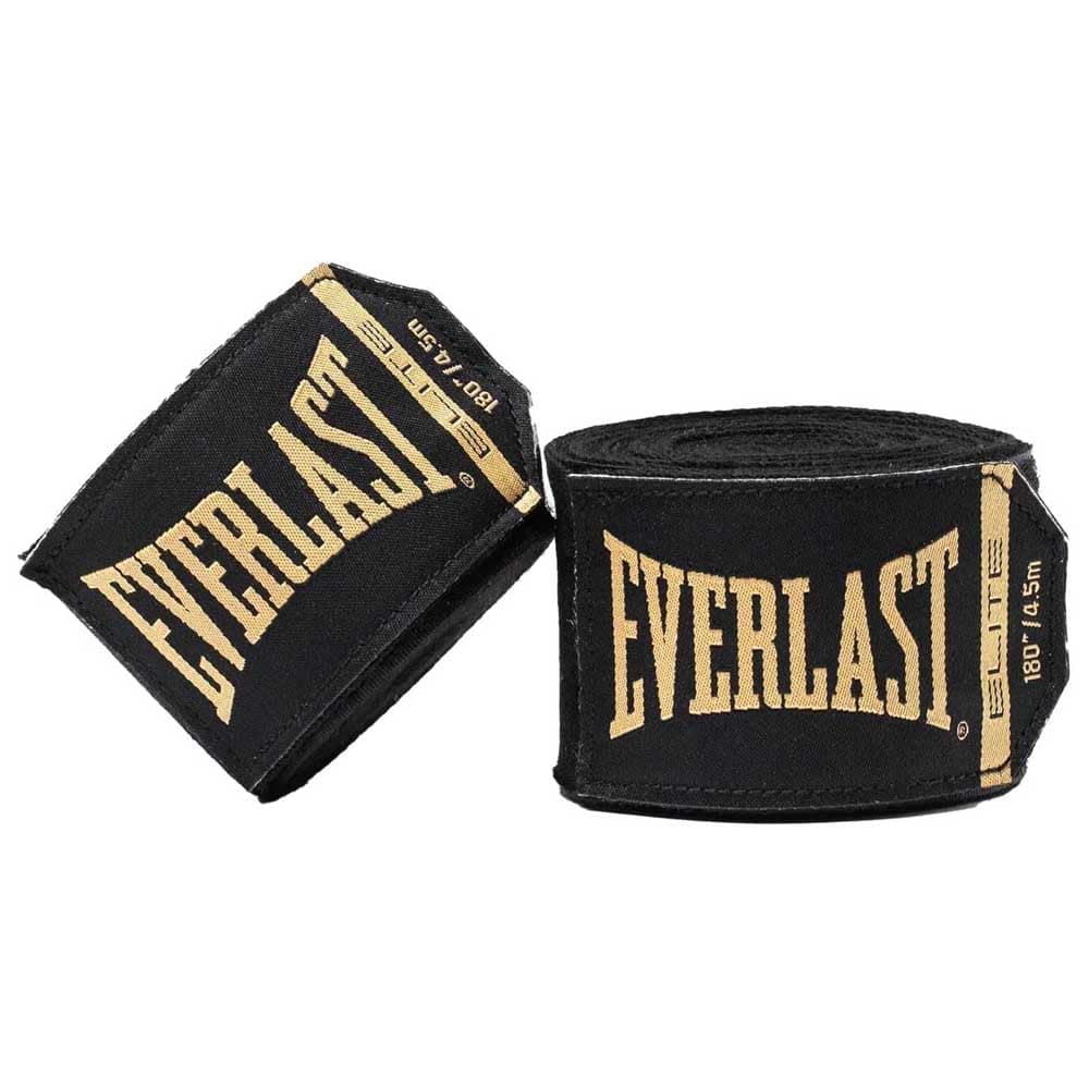 Elite 180” Hand Wraps - Breathable Nylon-Polyester, Hook & Loop Closure, Wrist & Knuckle Protection, Wear Under Boxing or Training Gloves - Great for Combat Sports