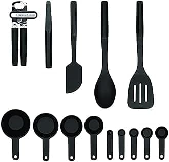KitchenAid KQ476BXOBA Universal Tool and Gadget Set, Plastic, Black