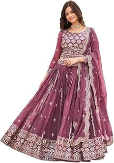 Frushaindian readymade Banarasi Satin Navratri bridal lehenga choli for women flared party night with stitched blouse