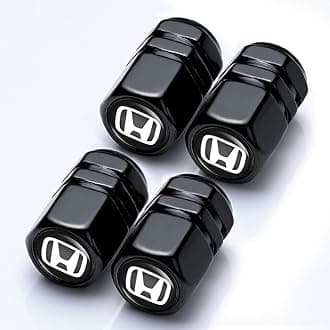 Tyre Valve Caps Caps and Metal Keychain Combo Compatiable Fit Honda Caps for Car Tyres, Car Accessories