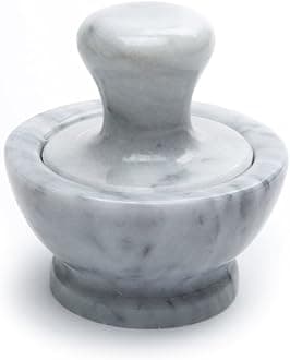 Fox Run Marble Mortar and Pestle, White