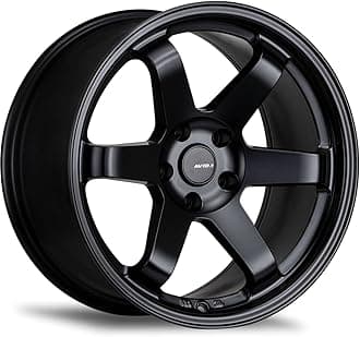 AVID.1 AV-06 Matte Black 18x8.5 Custom Wheel – Fits 5x114 Bolt Pattern with +35 Offset – Lightweight Performance Alloy Wheel – Aggressive Street Style & Track-Ready Car Accessories