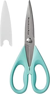 KE351OHAQA All Purpose Kitchen Shears, Stainless Steel, Aqua Sky