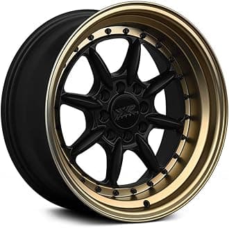 XXR 025680863 002.5 16X8 4-100/4-4.5 Flat Black/Bronze Lip