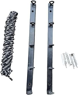 Metal Heavy Duty Wall Mount Cloth Dryer Stand | Space Saving Drying Stand | Drying Rack or Indoor,Outdoor,Bathroom,Balcony (300mm,Black)