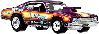 Car Culture Circuit Legend Premium Toy Car, Die-Cast 1:64 Scale 73 Plymouth Duster for Play or Display