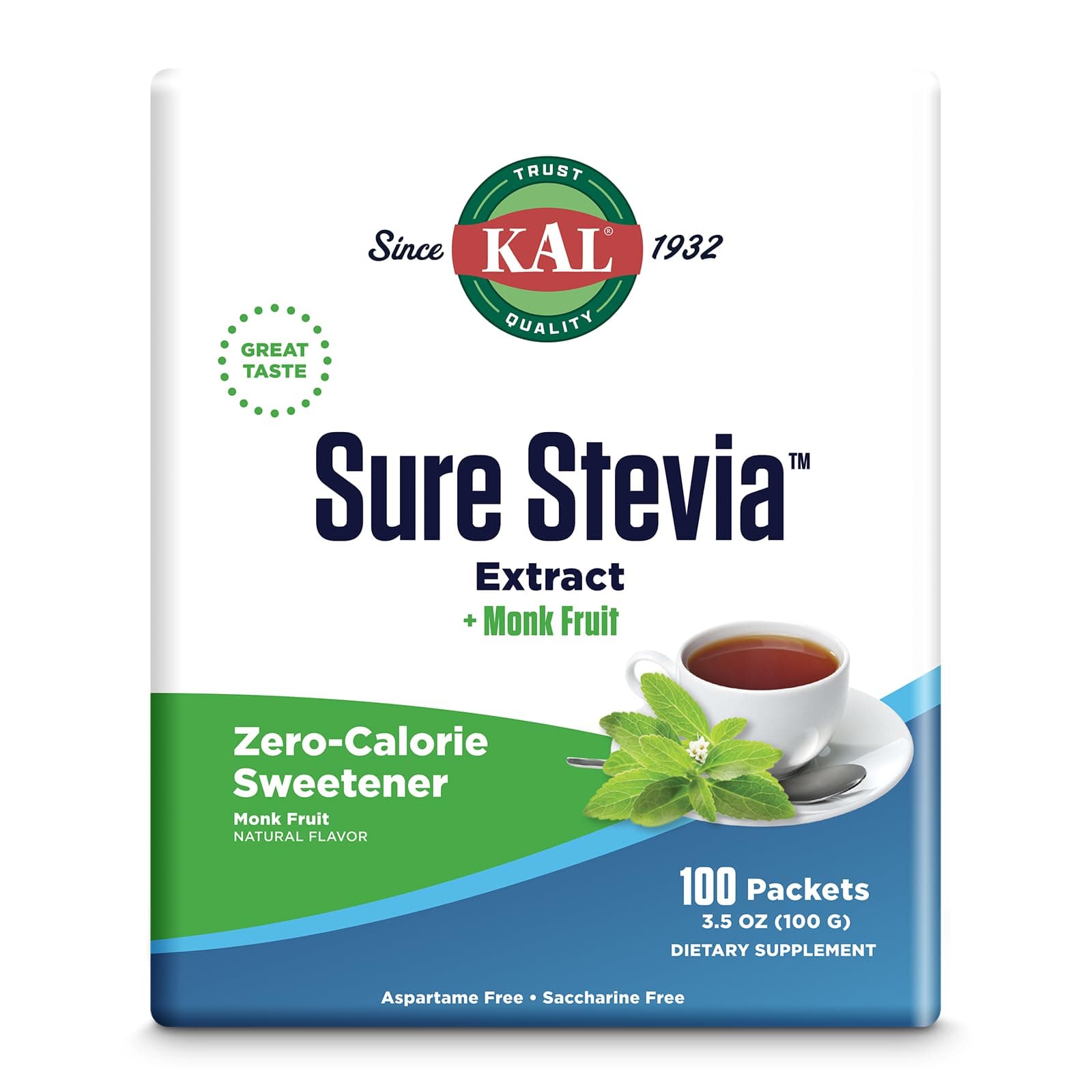 Sure Stevia Plus Monk Fruit