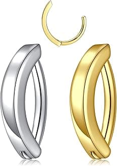 Longita Belly Button Ring Silver Gold Belly Rings Surgical Steel Belly Button Rings for Women Dangle Belly Button Rings Dangling Short Belly Button Ring 6mm 10mm