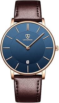 BEN NEVIS Watch, Mens Watch, Minimalist Fashion Simple Wrist Watch Analog Date with Leather Strap