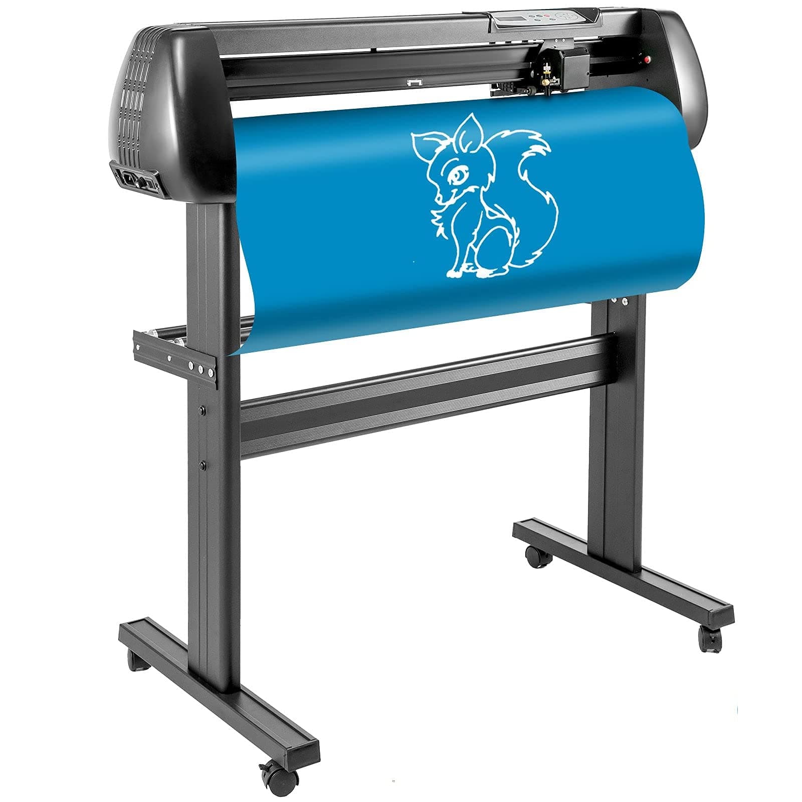 VEVOR 34inch Vinyl Cutter Machine 870mm Basic Vinyl Plotter Cutter with Floor Stand Vinyl Plotter Adjustable Force Speed for Sign Making(34"/870mm)