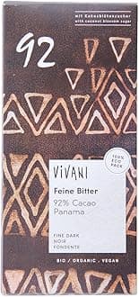 Vivani Organic Extra Dark Chocolate 92% 2.8 oz (80 g)