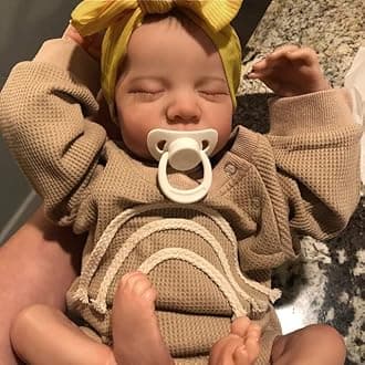 Pinky RebornLifelike Lovely Reborn Baby Dolls Girl 19inch48cm Handmade Realistic Soft Full Body Life Like Newborn Baby Dolls Anatomically Correct with Clothes Accessories Kids Age 3+