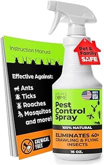 Eco-Friendly Lab Tested – 16 oz – Pest Control - Insect, Spider, Fly, Flea, Ticks, Ant Spray Safe for Pets and Kids 100% Natural – Fast-Acting, for Indoor & Outdoor Use
