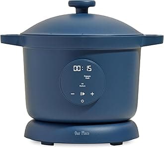 Dream Cooker | 6-quart Multicooker | 4 Versatile Modes | Pressure Cook, Slow Cook, Sear & Saute, Keep Warm | Hands-Free Steam Release | Tailored Control Panel | Blue Salt