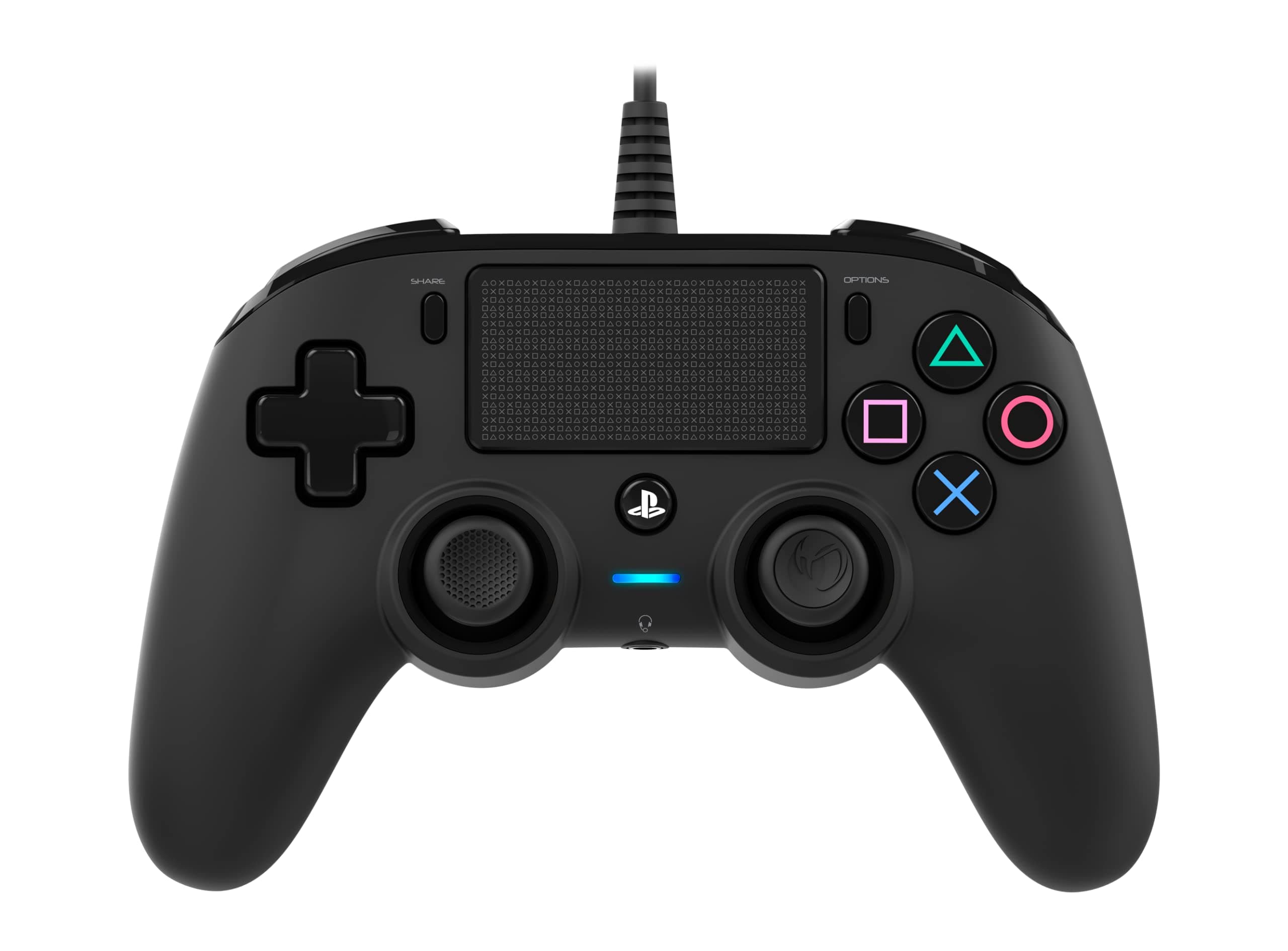 Nacon Wired Compact Playstation 4 Controller - Black (Ps4)