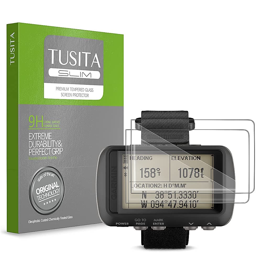 [2-PACK Tempered Glass Screen Protector Compatible with Garmin Foretrex 601, Foretrex 701 - HD Clarity Protective Film Protection - GPS Navigation Accessories