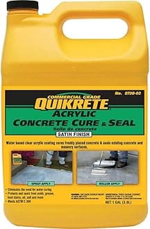 Quikrete Acrylic Concrete Cure & Seal, 1 Gallon, Satin Finish